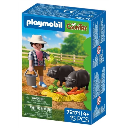 Playmobil Farmer With Potbellied Pig 72171 4008789721716