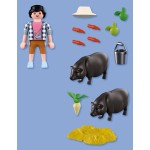 Playmobil Farmer With Potbellied Pig 72171 4008789721716