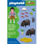 Playmobil Αγρότης Με Βιετναμέζικα Γουρουνάκια 72171 4008789721716