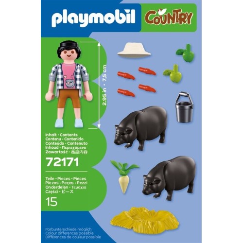 Playmobil Farmer With Potbellied Pig 72171 4008789721716