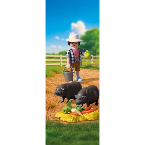 Playmobil Αγρότης Με Βιετναμέζικα Γουρουνάκια 72171 4008789721716