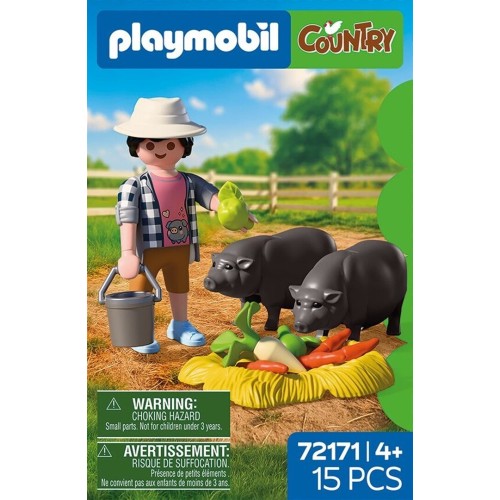 Playmobil Αγρότης Με Βιετναμέζικα Γουρουνάκια 72171 4008789721716