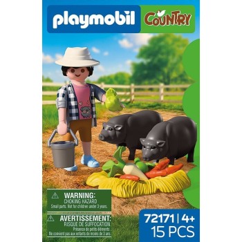 Playmobil Αγρότης Με Βιετναμέζικα Γουρουνάκια 72171 4008789721716