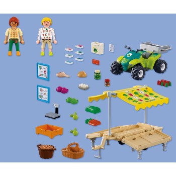 Playmobil Υπαίθριος Πάγκος Λαχανικών 72164 4008789721648