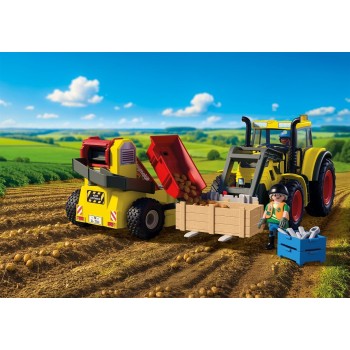 Playmobil Μεγάλο Τρακτέρ Με Πατατοεξαγωγέα 72161 4008789721617