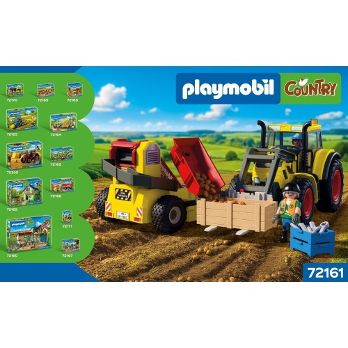 Playmobil Large Tractor With Potato Harvester 72161 4008789721617