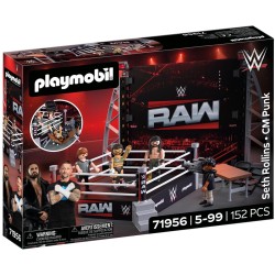 Playmobil Wwe® Seth Rollins Και Cm Punk Στο Ρινγκ 71956 4008789719560