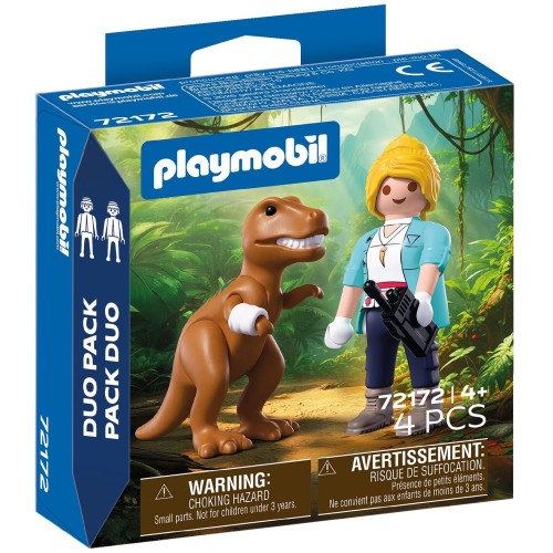 Playmobil Duopack T-rex With Explorer 72172 4008789721723