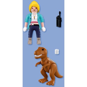 Playmobil Duo Pack Εξερευνήτρια Και T-rex 72172 4008789721723