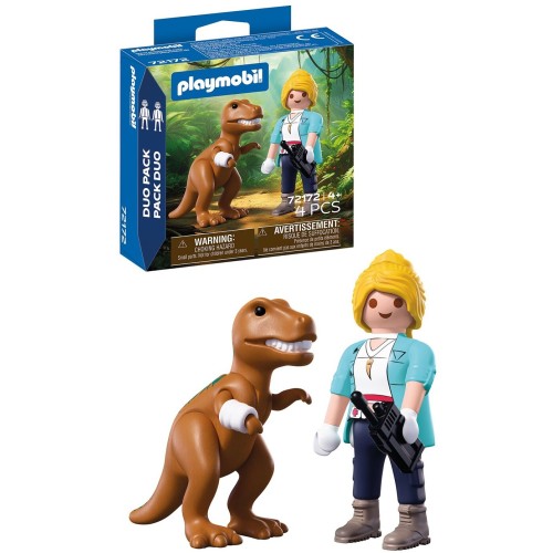 Playmobil Duopack T-rex With Explorer 72172 4008789721723