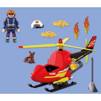 Playmobil Firefighting Helicopter 72196 4008789721969