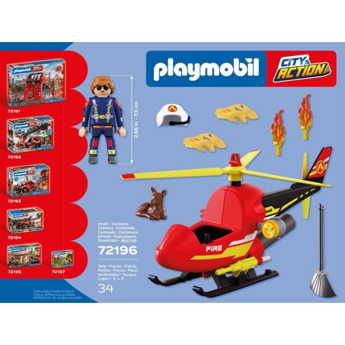 Playmobil Ελικόπτερο Πυροσβεστικής 72196 4008789721969