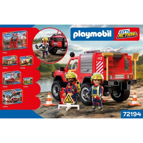 Playmobil Fire Pickup Truck 72194 4008789721945
