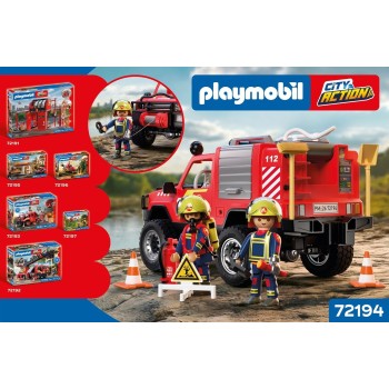 Playmobil Fire Pickup Truck 72194 4008789721945