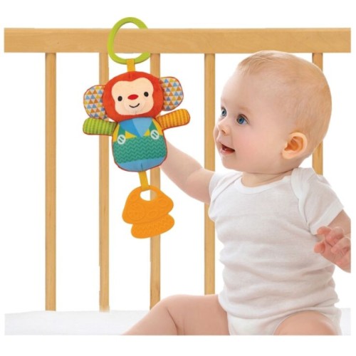 Winfun Chime & Teething Κρεμαστή Κουδουνίστρα Με Μασητικό Για 0+ Μηνών Lil' Monkey 403323 5204275033236