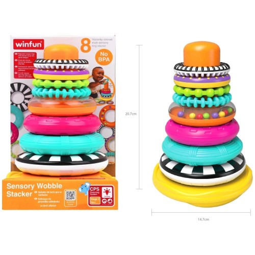 Winfun Sensory Wobble Stacker 403316 5204275033168