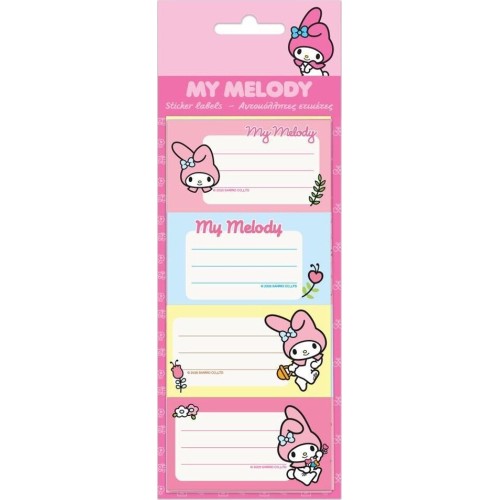 Diakakis imports Ετικέτες αυτοκόλλητες My Melody 20 Τμχ. 5 φύλλα 000490209 5205698765674