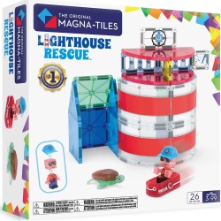 magna tiles Magna-tiles Lighthouse Rescue 26-piece Magnetic Construction Set, The Origi 262025LR 850025176828
