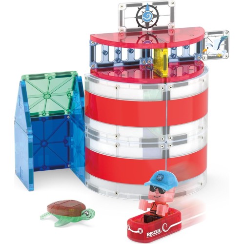 magna tiles Magna-tiles Lighthouse Rescue 26-piece Magnetic Construction Set, The Origi 262025LR 850025176828