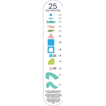 magna tiles Magna-tiles Coral Reef 25-piece Magnetic Construction Set, The Original Mag 262025CR 850025176811