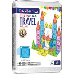 magna tiles Magna-tiles travel set deluxe 55 τεμάχια – μαγνητικά πλακίδια stem για ταξίδια & μεταφορά 254055TSCDU 850025176590