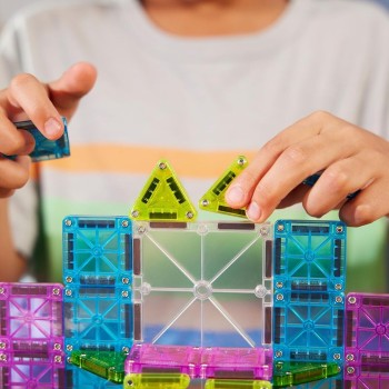 magna tiles Magna-tiles Micromags Travel Set Deluxe 55-piece Magnetic Construction Set, 254055TSCDU 850025176590