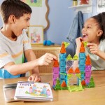 magna tiles Magna-tiles travel set deluxe 55 τεμάχια – μαγνητικά πλακίδια stem για ταξίδια & μεταφορά 254055TSCDU 850025176590