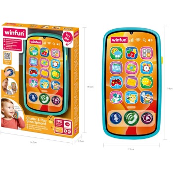 Winfun Baby Toy Phone With Light (6+ Months) 403314 5204275033144