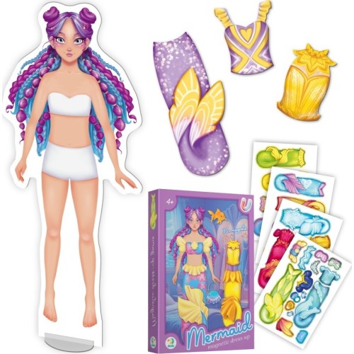 Just toys Creative Games and Activities - Creative Magnetic Games | Mermaid – Magnetic Dress-up With 30+ Magnets 200314 48231159