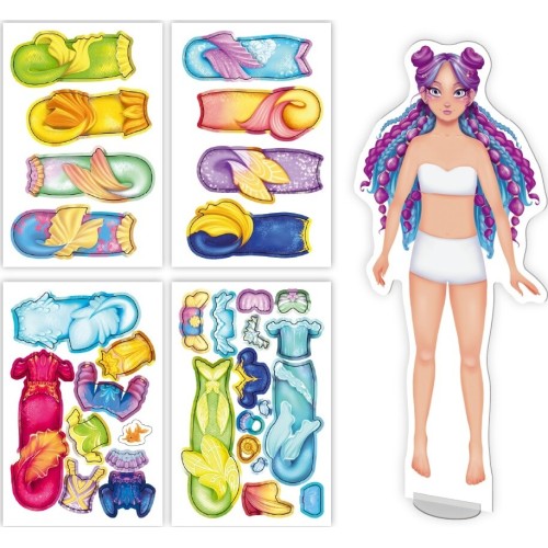 Just toys Δημιουργικά Παιχνίδια and Δραστηριότητες - Δημιουργικά Μαγνητικά Παιχνίδια | Mermaid – Magnetic Dress-up με 30+ Μαγνήτ
