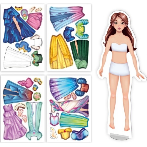 Just toys Δημιουργικά Παιχνίδια and Δραστηριότητες - Δημιουργικά Μαγνητικά Παιχνίδια | Princess – Magnetic Dress-up με 30+ Μαγνή