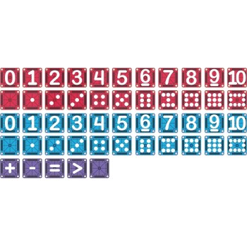 magna tiles Magna-tiles Micromags Learn Numbers 56-piece Magnetic Construction Set, The 254055LN 850025176620