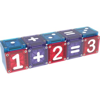 magna tiles Magna-tiles micromags learn numbers 56 τεμάχια – μαγνητικά πλακίδια stem 254055LN 850025176620