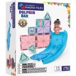 magna tiles Magna-tiles dolphin bay 13 τεμάχια – μαγνητικά πλακίδια stem με δελφίνι 262013DB 850025176804