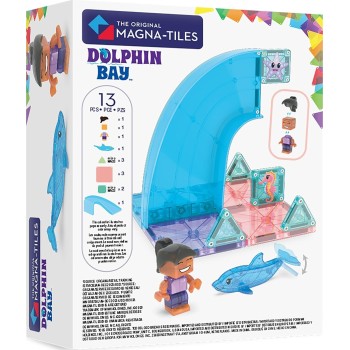 magna tiles Magna-tiles Dolphin Bay 13-piece Magnetic Construction Set, The Original Ma 262013DB 850025176804