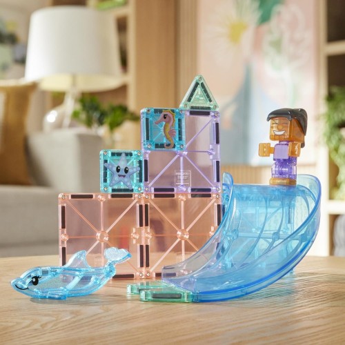 magna tiles Magna-tiles Dolphin Bay 13-piece Magnetic Construction Set, The Original Ma 262013DB 850025176804