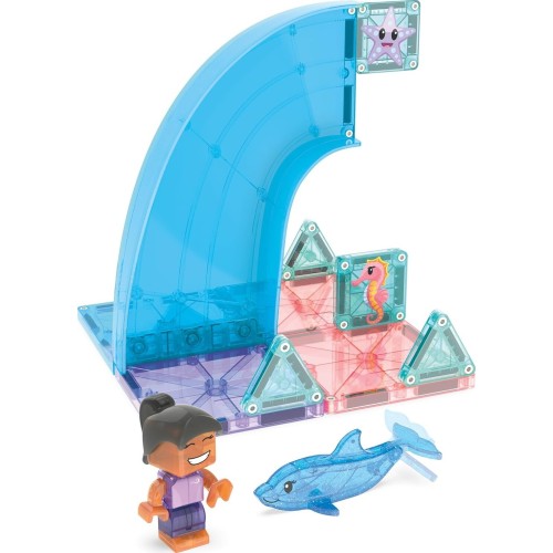 magna tiles Magna-tiles Dolphin Bay 13-piece Magnetic Construction Set, The Original Ma 262013DB 850025176804