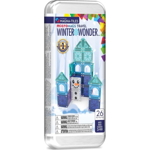 magna tiles Magna-tiles Micromags Winter Wonder Travel Set 26-piece Magnetic Constructi 254026WW 850025176644