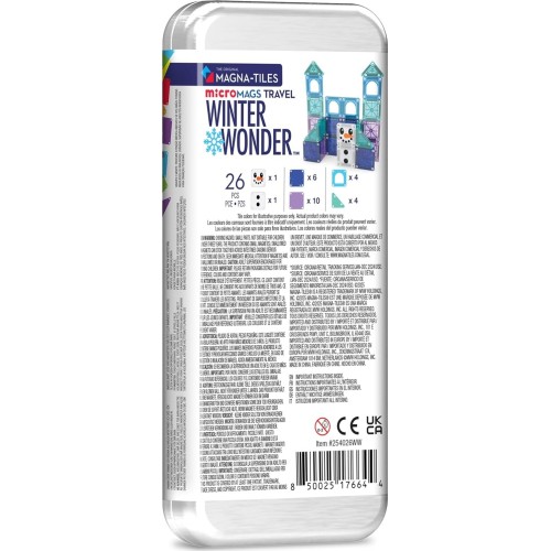 magna tiles Magna-tiles micromags winter wonder travel set 26 τεμάχια 254026WW 850025176644