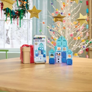 magna tiles Magna-tiles Micromags Winter Wonder Travel Set 26-piece Magnetic Constructi 254026WW 850025176644
