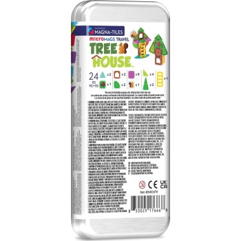 magna tiles Magna-tiles Micromags 24-piece Spring Treehouse Travel Set, The Original Ma 264024TH 850025176668