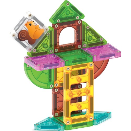 magna tiles Magna-tiles Micromags 24-piece Spring Treehouse Travel Set, The Original Ma 264024TH 850025176668