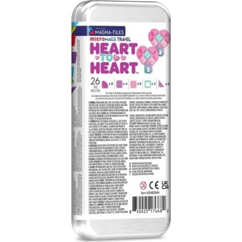 magna tiles Magna-tiles micromags heart to heart travel set 26 τεμάχια 264026HH 850025176682
