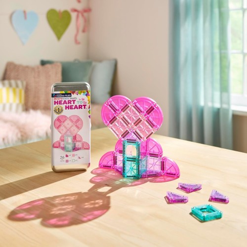 magna tiles Magna-tiles Micromags 26-piece Heart to Heart Travel Set, The Original Magn 264026HH 850025176682