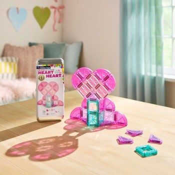 magna tiles Magna-tiles Micromags 26-piece Heart to Heart Travel Set, The Original Magn 264026HH 850025176682