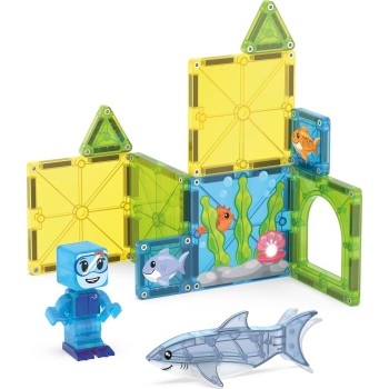magna tiles Magna-tiles shark dive 13 τεμάχια – μαγνητικά πλακίδια stem με καρχαρία 262013SD 850025176798