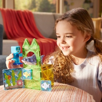 magna tiles Magna-tiles shark dive 13 τεμάχια – μαγνητικά πλακίδια stem με καρχαρία 262013SD 850025176798