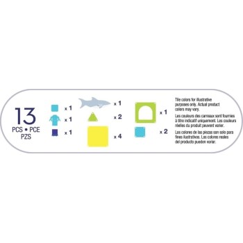magna tiles Magna-tiles shark dive 13 τεμάχια – μαγνητικά πλακίδια stem με καρχαρία 262013SD 850025176798