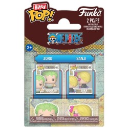 Funko Bitty Pop! 2-Pack: One Piece - Zoro & Sanji Vinyl Figures 94221 889698942218