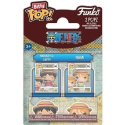 Funko Bitty Pop! 2-Pack: One Piece - Monkey D. Luffy & Nami Vinyl Figures 94220 889698942201